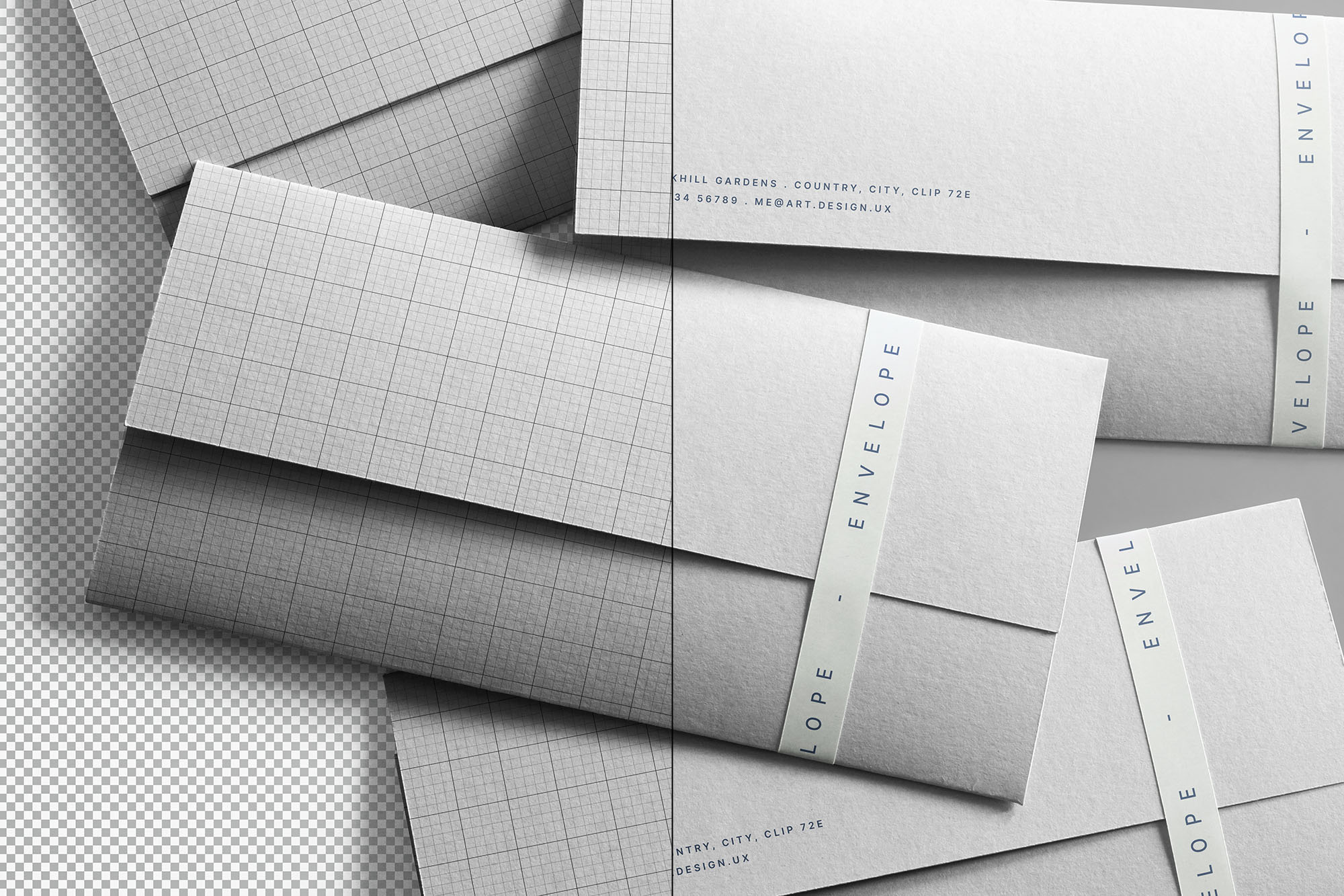 Scattered-Minimal-Envelopes-Mockup-Features