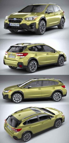 2021款斯巴鲁Subaru Crosstrek Sport SUV汽车3D模型（OBJ,FBX,MAX）