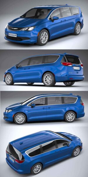 2020 Chrysler Voyager MPV汽车3D模型（OBJ,FBX,MAX）