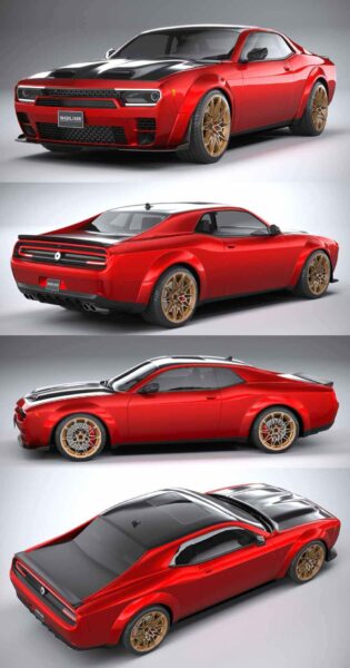 2021 Generic Muscle汽车3D模型（OBJ,FBX,MAX）