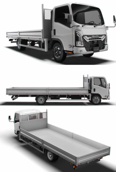 2024 Isuzu Elf Rigid卡车3D模型（OBJ,FBX,MAX,LWO,C4D）