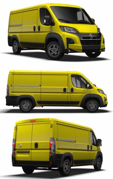 2024 Opel e Movano L2H1电动厢式货车 汽车3D模型（OBJ,FBX,MAX,LWO,C4D）