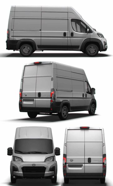 2024款丰田Toyota ProAce Max L2H3厢式货车 汽车3D模型（OBJ,FBX,MAX,LWO,C4D）