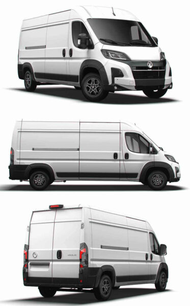 2024 Vauxhall Movano L3H2厢式货车 汽车3D模型（OBJ,FBX,MAX,LWO,C4D）