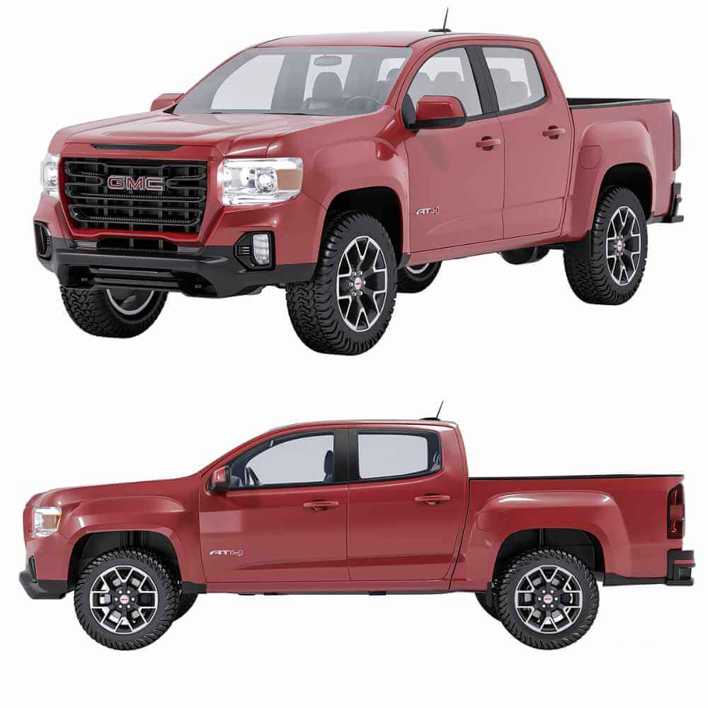 GMC Canyon皮卡车 汽车3D模型（OBJ,FBX,MAX）