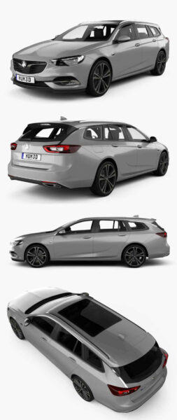 2021 Holden Commodore Sportwagon汽车3D模型（OBJ,FBX,MAX）