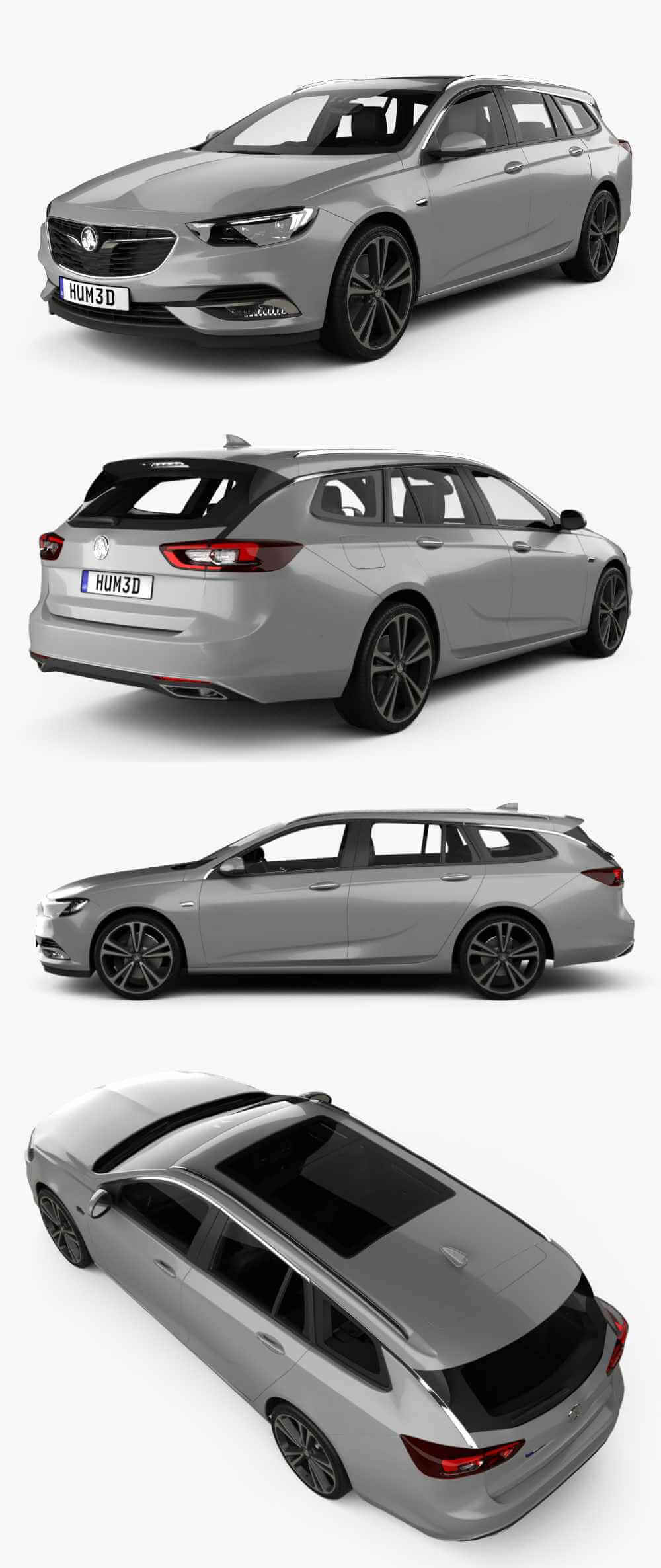 2021 Holden Commodore Sportwagon汽车3D模型（OBJ,FBX,MAX）