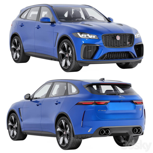 2023款捷豹Jaguar F-Pace SVR SUV汽车3D模型（OBJ,FBX,MAX）