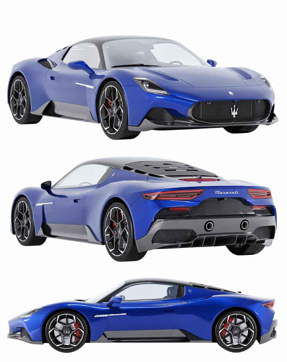 Maserati MC20跑车 汽车3D模型（OBJ,FBX,MAX）