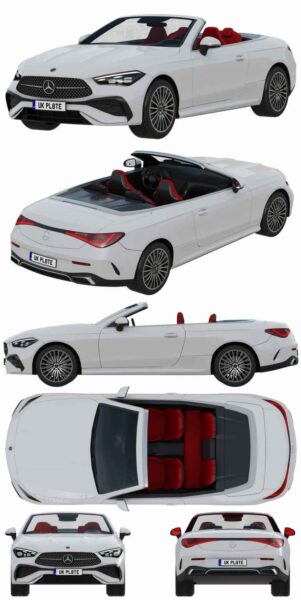 奔驰Mercedes-Benz CLE敞篷跑车 汽车3D模型（OBJ,FBX,MAX）
