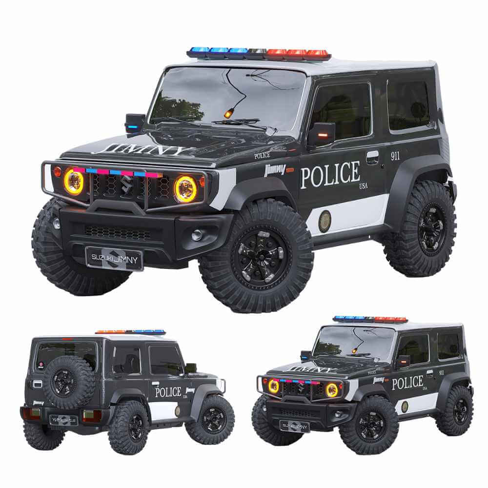 铃木SUZUKI JIMNY警车3D模型（OBJ,FBX,MAX）