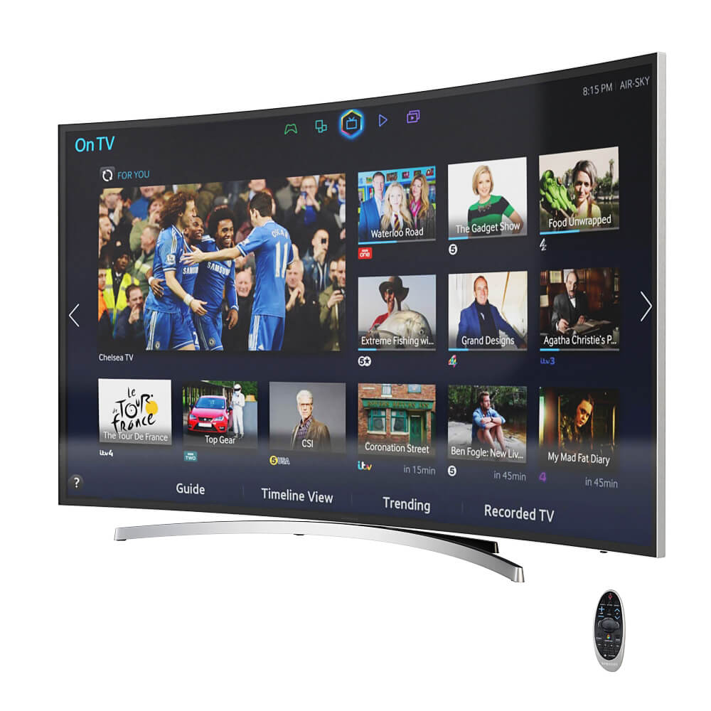 三星Samsung UE65H8000 Smart 3D LED电视机3D模型（FBX,MAX）