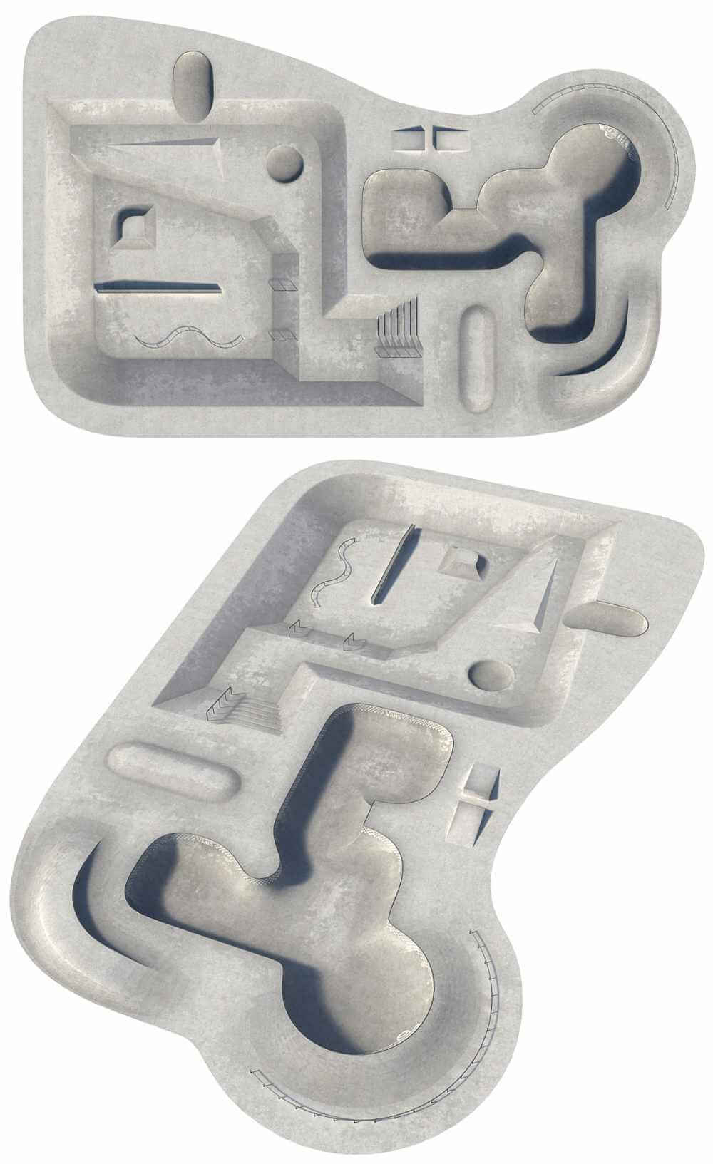 滑板公园3D模型（OBJ,MAX）
