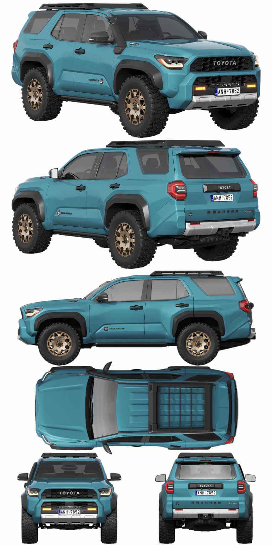 2025丰田Toyota 4Runner Trailhunter越野车 汽车3D模型（OBJ,FBX,MAX）