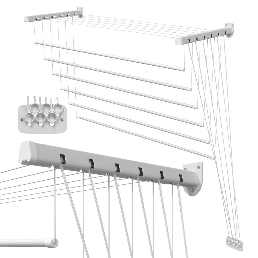 Gimi Lift 1200mm壁挂式晾衣架3D模型（FBX,MAX）