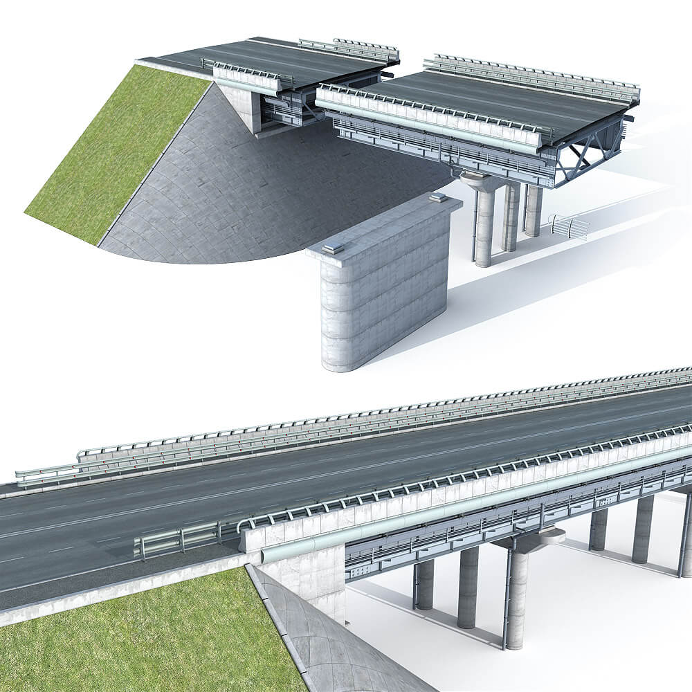 公路桥梁3D模型（FBX,MAX）