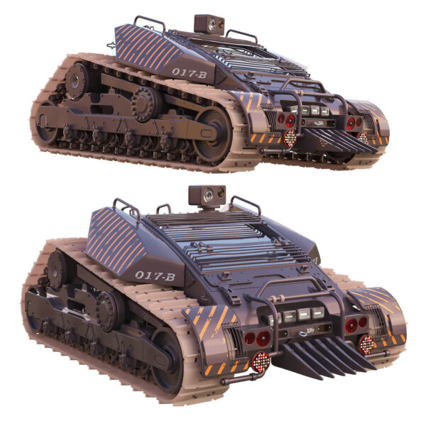 履带拖拉机3D模型（OBJ,FBX,MAX）