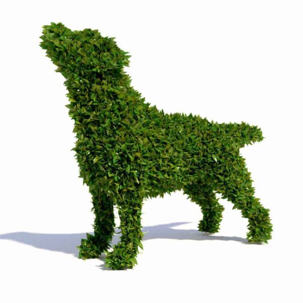 狗狗造型植物景观 花园景观3D模型（FBX,MAX）