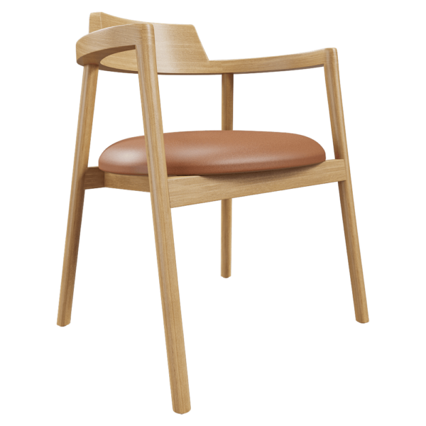 B&T Design Alek Wooden木质餐椅3D模型（OBJ,FBX,MAX）