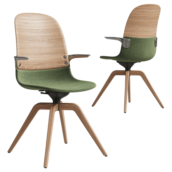 Fora Form Conn拼接款式办公椅 办公室家具3D模型（OBJ,FBX,MAX）