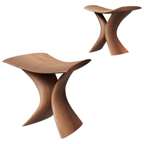 Porada TORII木质矮凳 坐凳3D模型（OBJ,FBX,MAX）