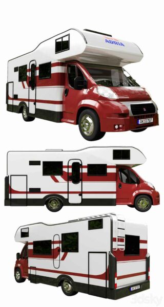 Adria Coral A 690 DK房车 汽车3D模型（OBJ,MAX）