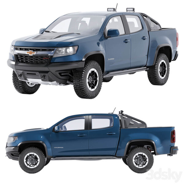 雪佛兰Chevrolet Colorado ZR2皮卡车 汽车3D模型（OBJ,FBX,MAX）