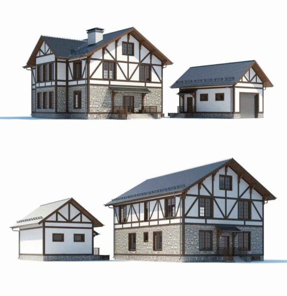 房屋 住宅 建筑3D模型（FBX,MAX）