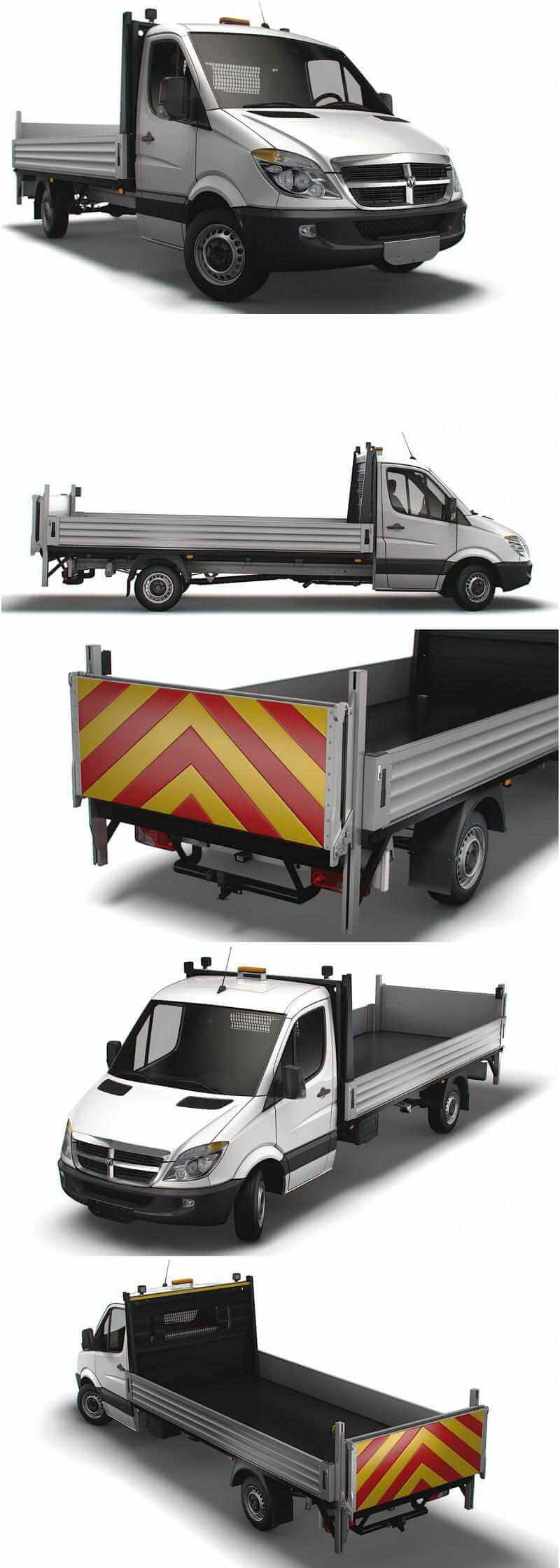 2009 Dodge Sprinter卡车3D模型（OBJ,FBX,MAX,LWO,C4D）