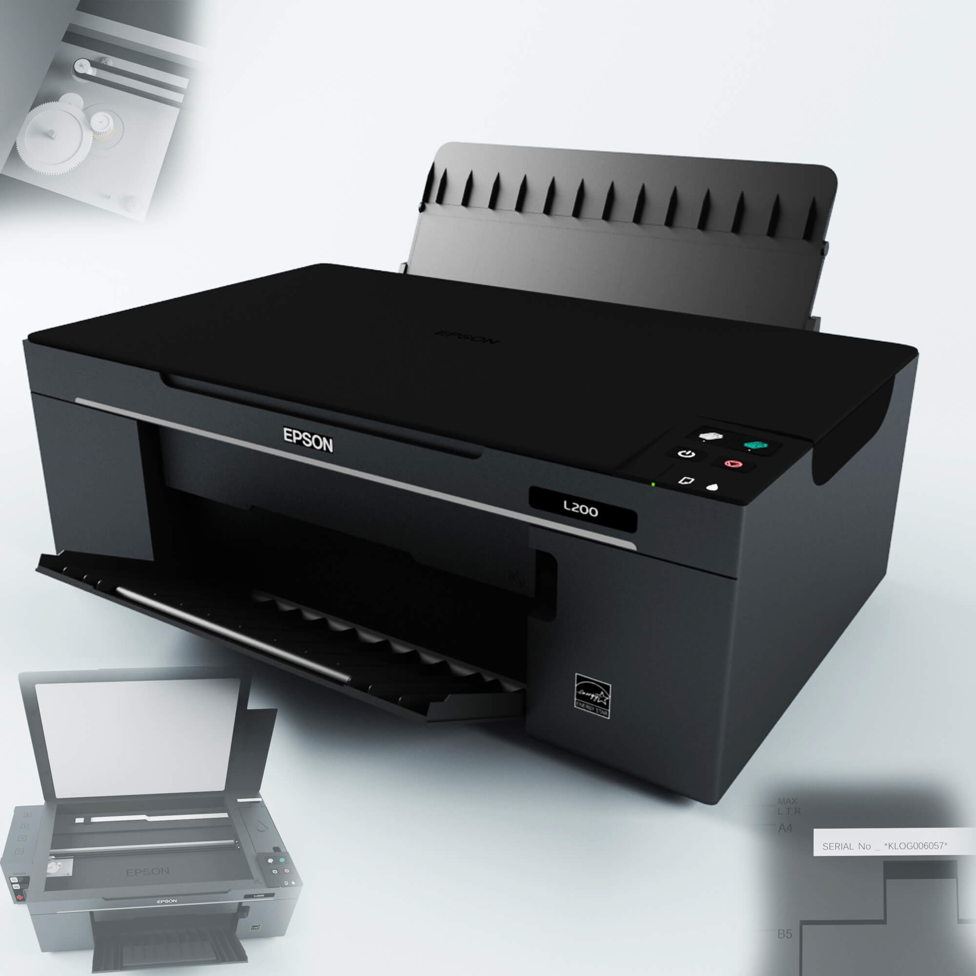 EPSON L200打印机3D模型（FBX,MAX）