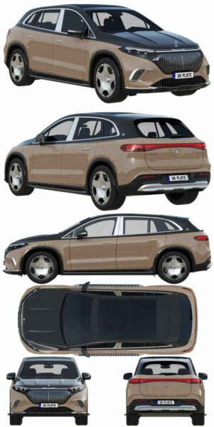 奔驰Mercedes-Benz EQS Maybach SUV汽车3D模型（OBJ,FBX,MAX）