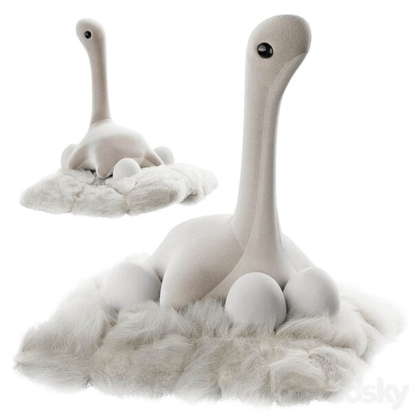 布艺恐龙蛋和恐龙玩偶3D模型（FBX,MAX）