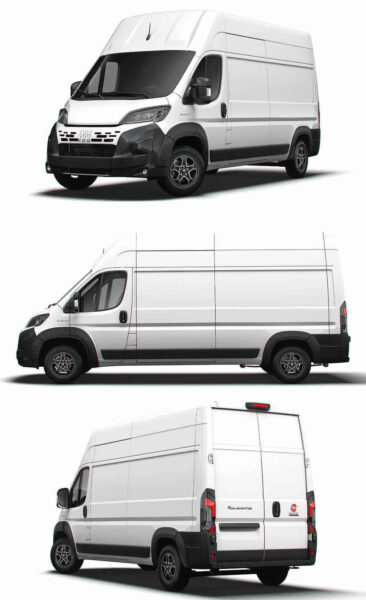 2024 Fiat e Ducato L3H3电动面包车 汽车3D模型（OBJ,FBX,MAX,LWO,C4D）