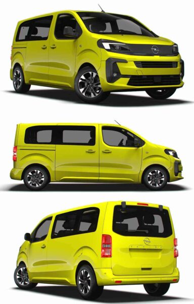 2024 Opel Zafira Life Electric Medium电动商务车 汽车3D模型（OBJ,FBX,MAX,LWO,C4D）