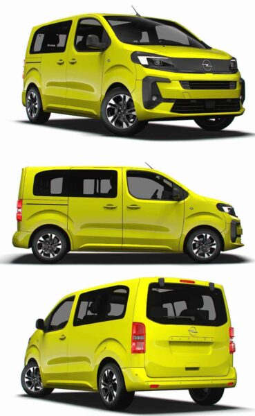 2024 Opel Zafira Life Electric Small电动商务车 汽车3D模型（OBJ,FBX,MAX,LWO,C4D）