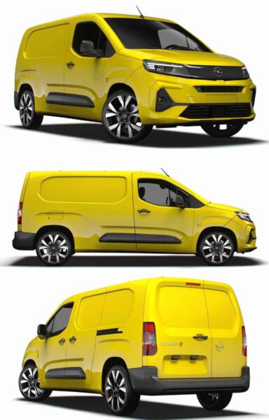 2024 Opel Combo LWB e Van电动厢式货车 汽车3D模型（OBJ,FBX,MAX,LWO,C4D）