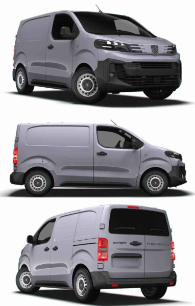 2024款标志Peugeot Expert Van L1厢式货车 汽车3D模型（OBJ,FBX,MAX,LWO,C4D）