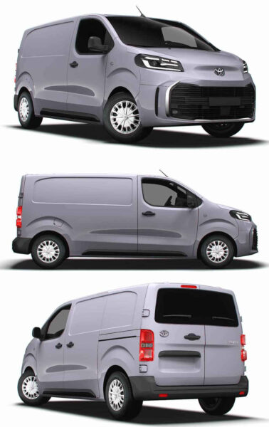 2024款丰田Toyota ProACE Van L2厢式货车 汽车3D模型（OBJ,FBX,MAX,LWO,C4D）