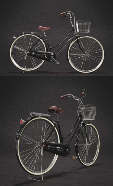 复古自行车3D模型（OBJ,FBX,MAX）