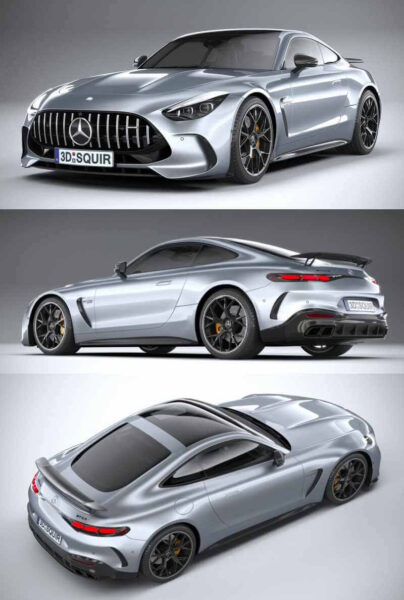 2024款奔驰Mercedes-Benz AMG GT 43 Coupe汽车3D模型（OBJ,FBX,MAX）