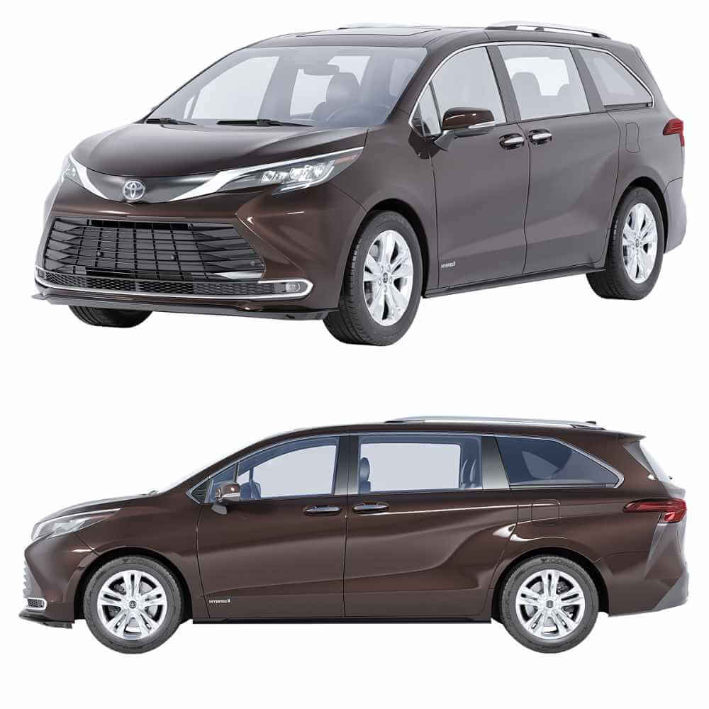丰田赛那Toyota Sienna IV汽车3D模型（OBJ,FBX,MAX）