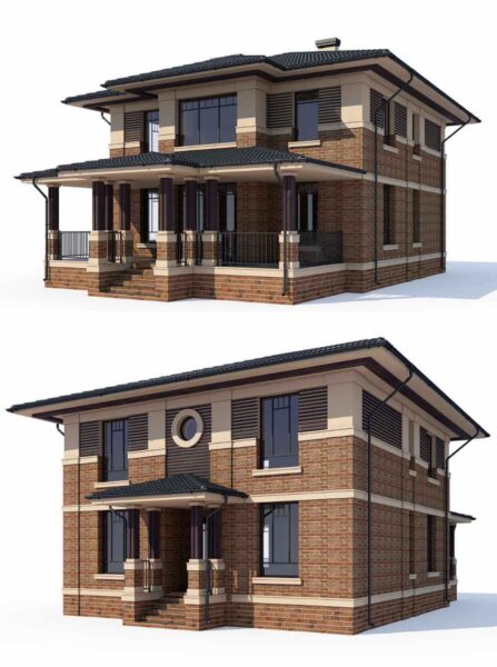 双层房屋 住宅 建筑3D模型（FBX,MAX）