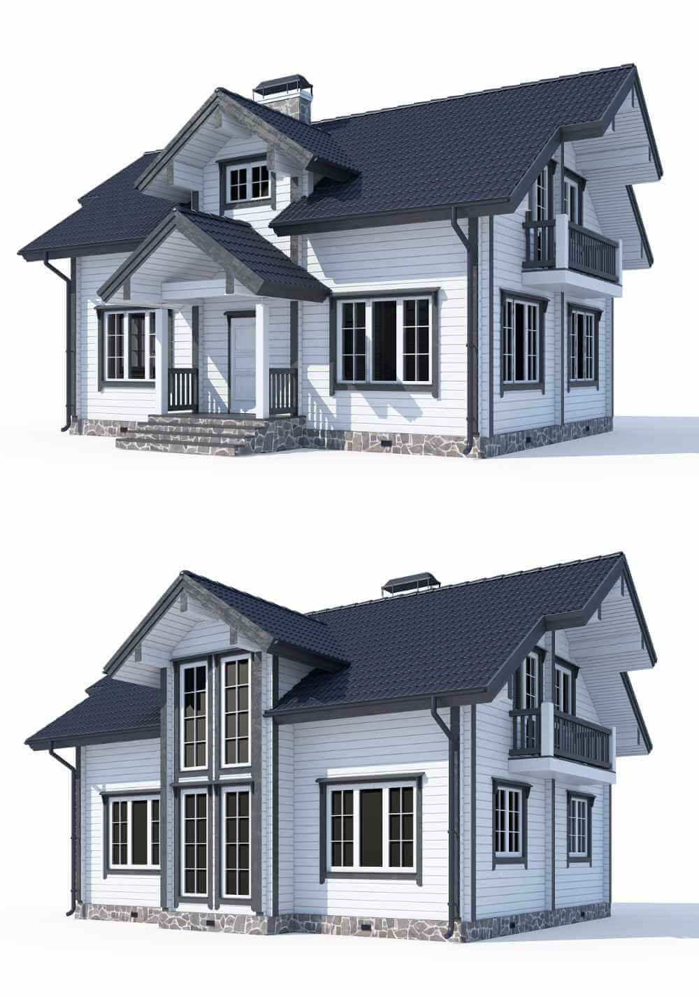 双层房屋 住宅 建筑3D模型（FBX,MAX）