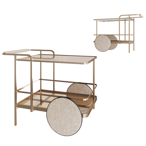 Paolo Castelli Convivier酒吧推车3D模型（OBJ,FBX,MAX）