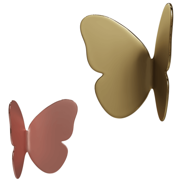 GHIDINI1961 Single Butterfly壁挂式蝴蝶造型衣帽架3D模型（OBJ,FBX,MAX）