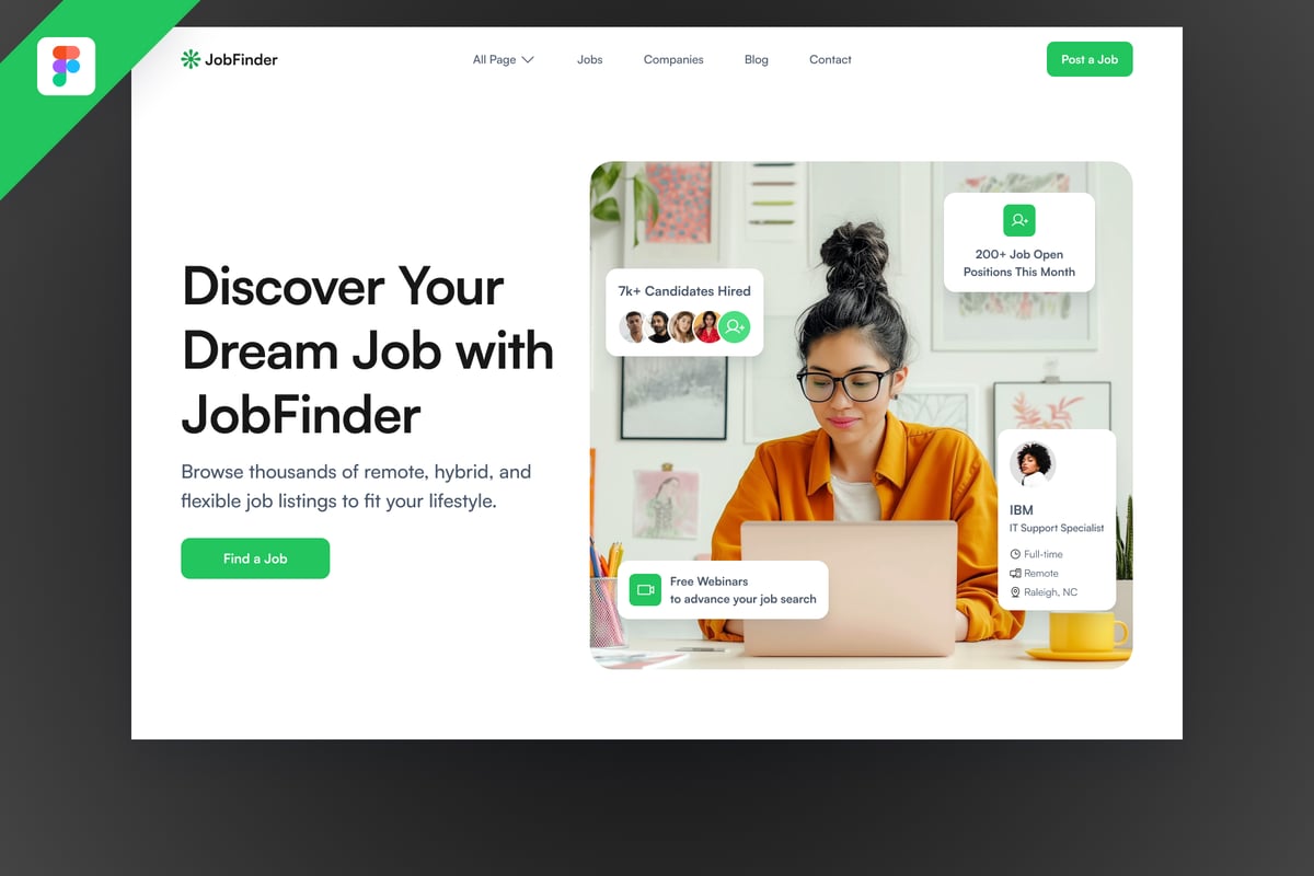 找工作 – 网页UI (FIG)