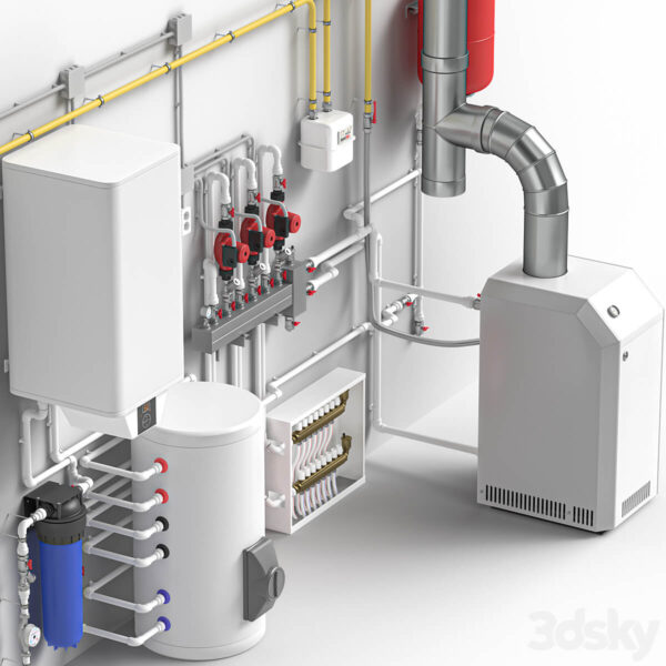 锅炉房3D模型（FBX,MAX）