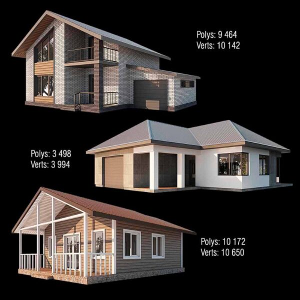 房屋 住宅 建筑3D模型（OBJ,FBX,MAX）