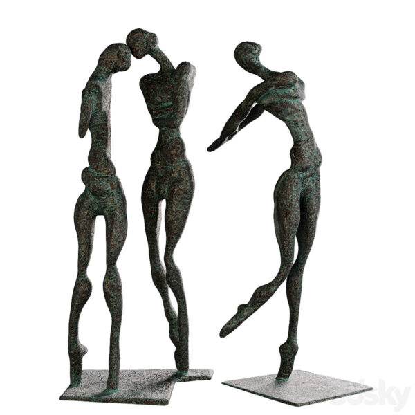 Three Graces三女神雕像3D模型（FBX,MAX）