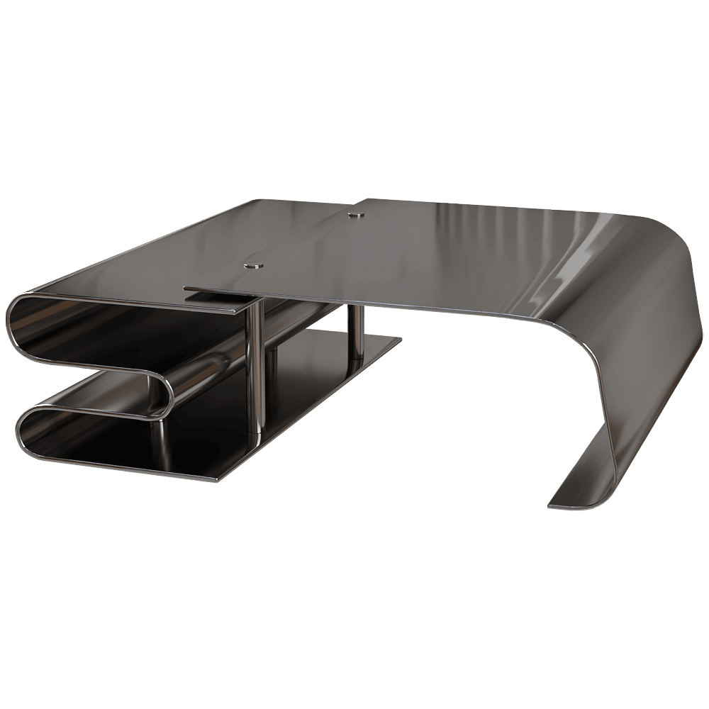BAXTER Dune chrome 120金属咖啡桌 茶几3D模型（OBJ,FBX,MAX）